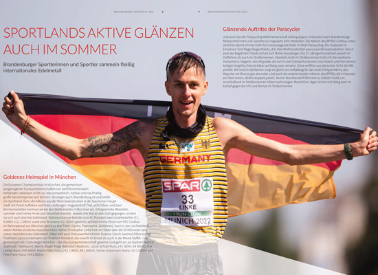 Ein außergewöhnliches Jahr – Brandenburgs Sportjahr auf 48 Seiten