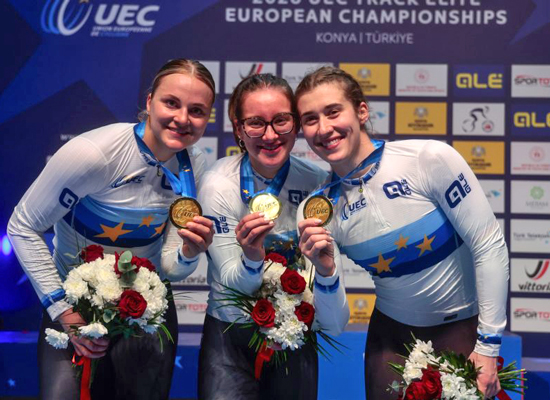 Bahnrad-EM: Zwei Titel für Sportlands Radsport-Asse