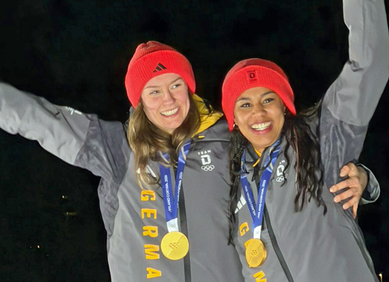 Olympia in Cortina: Gold-Tripple für das Sportland